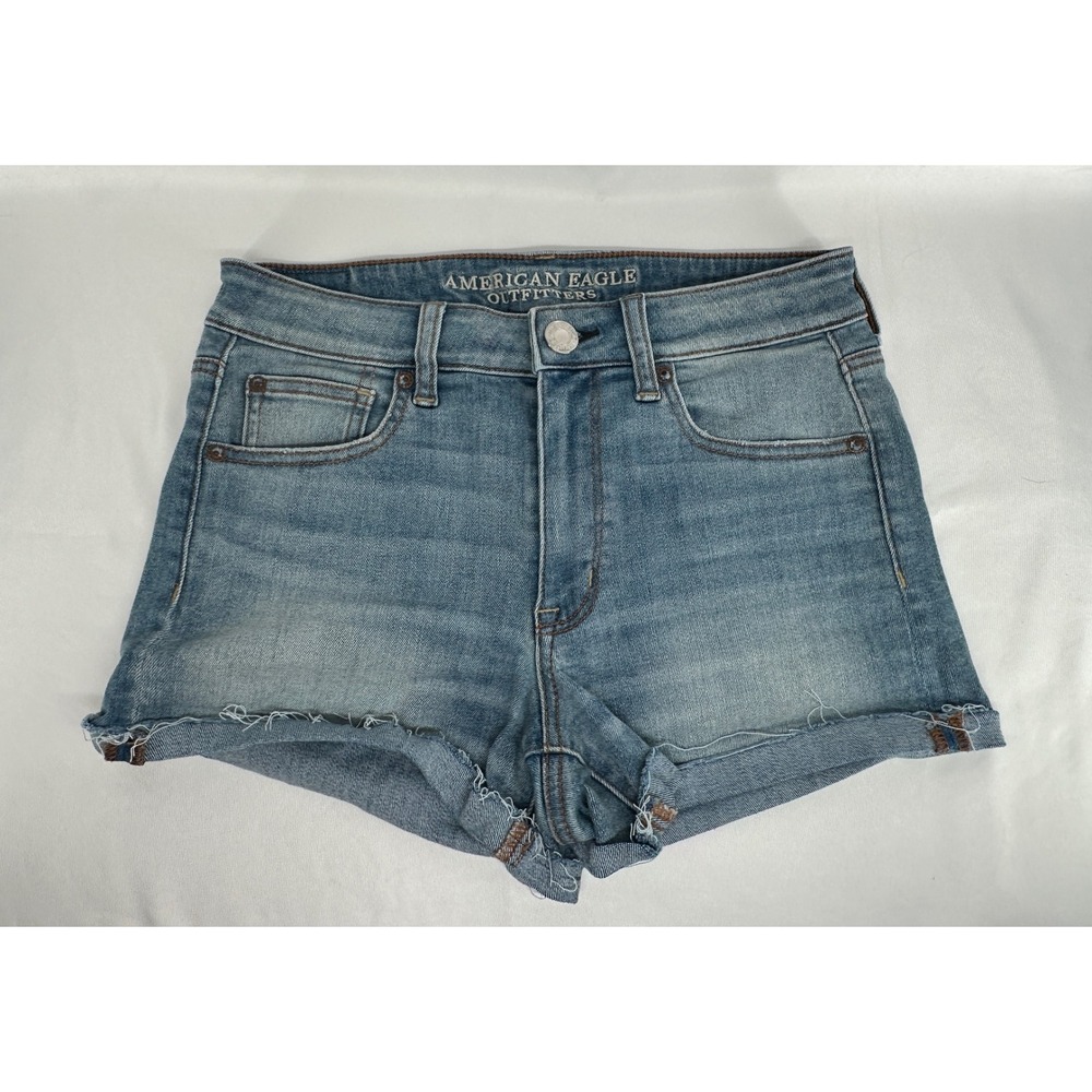 American Eagle Outfitters Light Blue Denim Jean Shorts